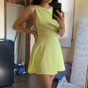 American Apparel Backless Citron Dress Small